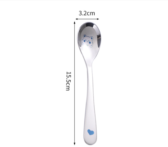 Stainless Steel Creative Spoon Small Rice Spoon Spoon Children Solid Food Spoon