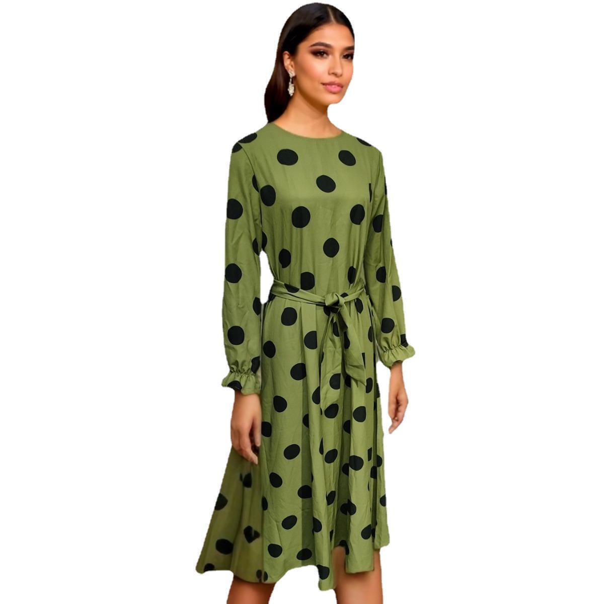 Women's Long Sleeve Loose Big Hem Dress