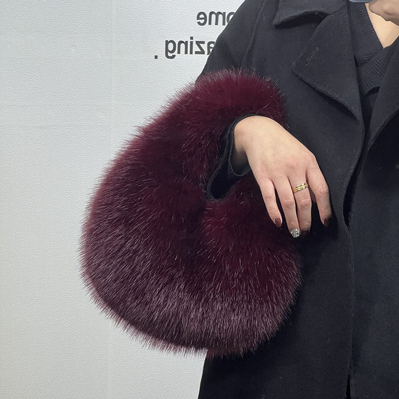 Portable Fur Bag Fall Winter Popular High-grade Niche