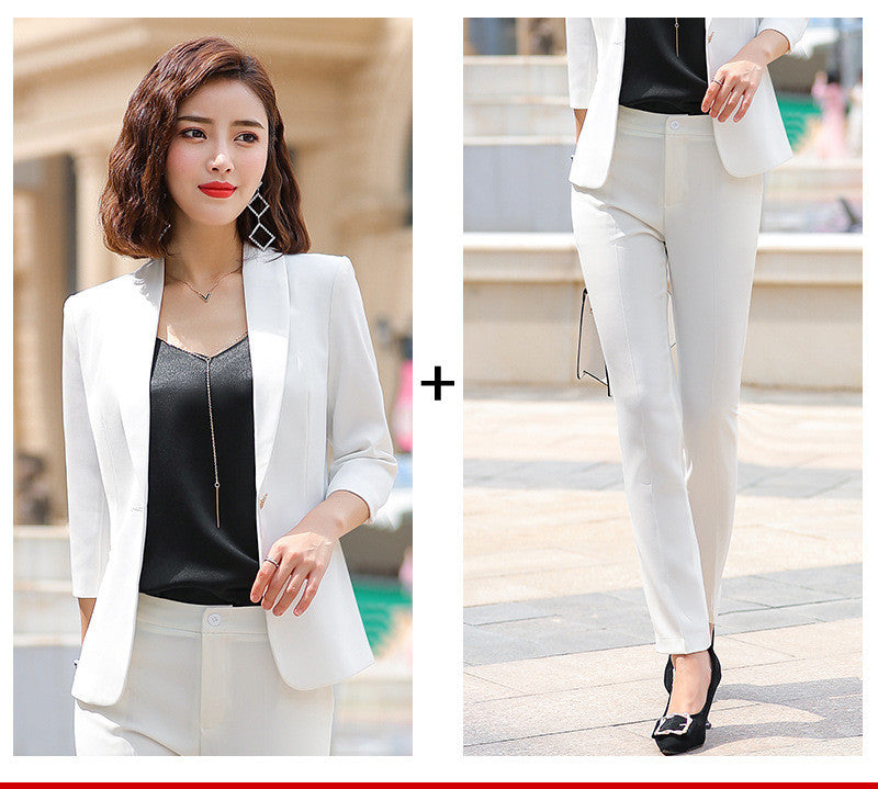 Small Suit Korean Style Suit Female Blouse With Sleeves Casual Professional Suit