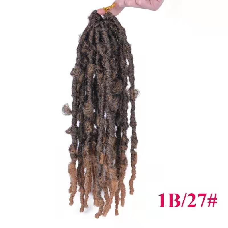 New Product Butterfly Curvy Crochet Dirty Braid African Hair Extension