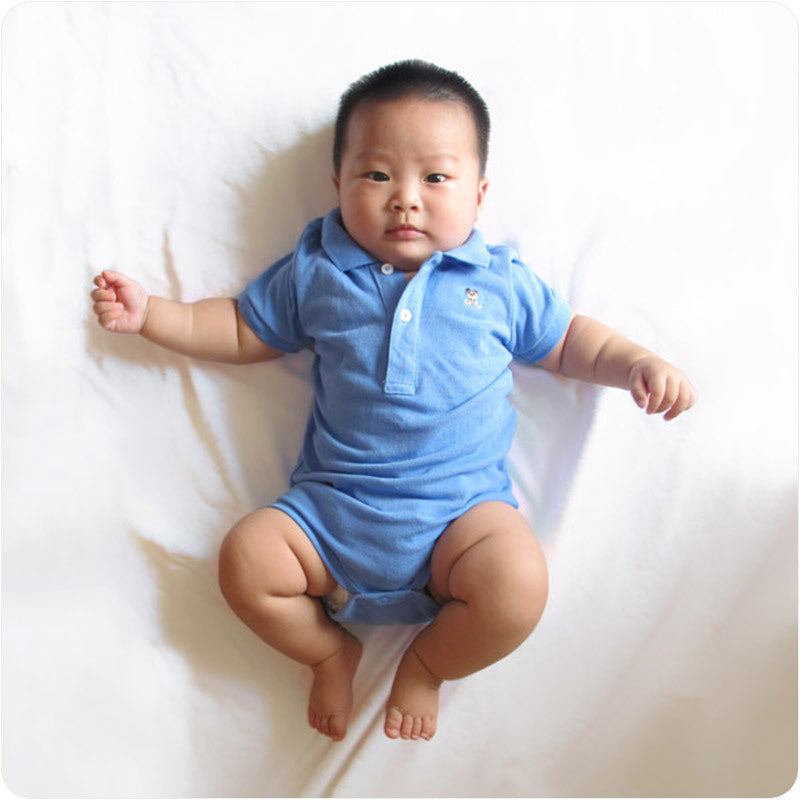 Baby Polo Short Sleeve Triangle Baby One Piece