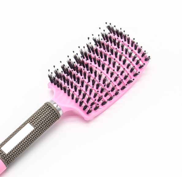 Curved Large Curved Comb, Boar Bristle Massage And Curly Hair Styling Comb