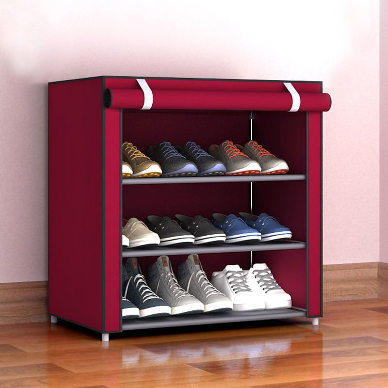 Cloth Shoe Cabinet Student Dormitory Bedroom Storage Shoe Rack Door Multi-layer Assembly Simple