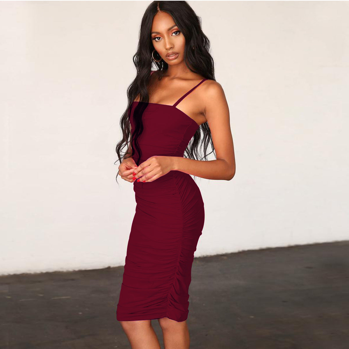 Sexy Tight Camisole Dress Sleeveless Hip Dress