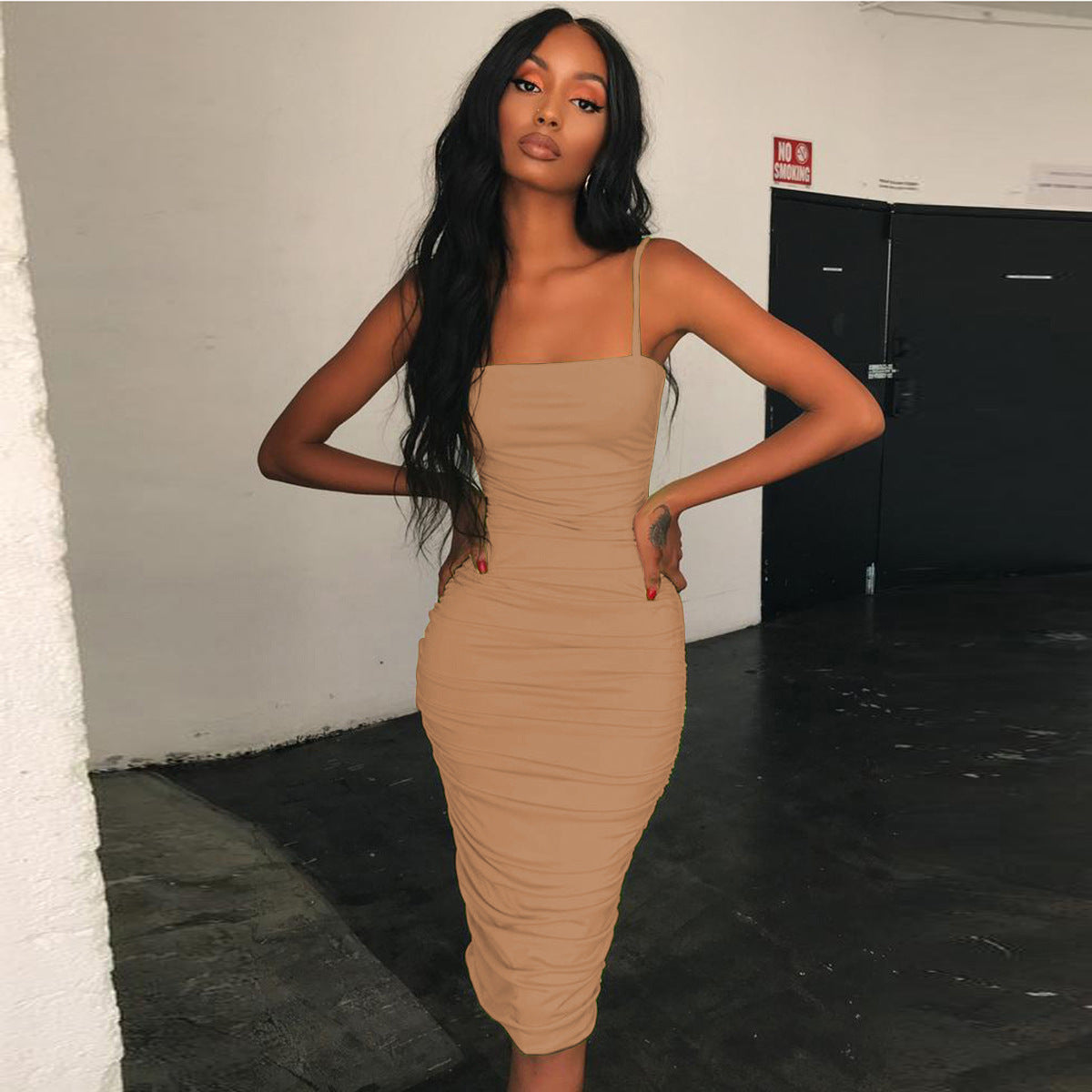 Sexy Tight Camisole Dress Sleeveless Hip Dress