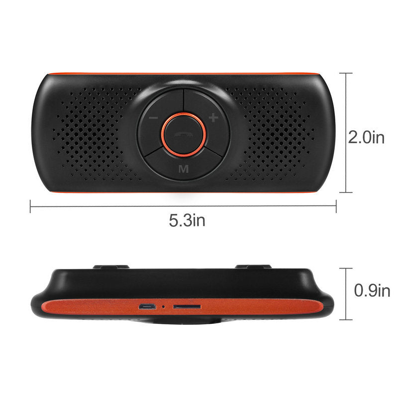 Bluetooth Speakerphone SIRI 3W Speaker Car Handsfree Kit MP3 Player TF Music play Connect 2 Phones Loudspeaker