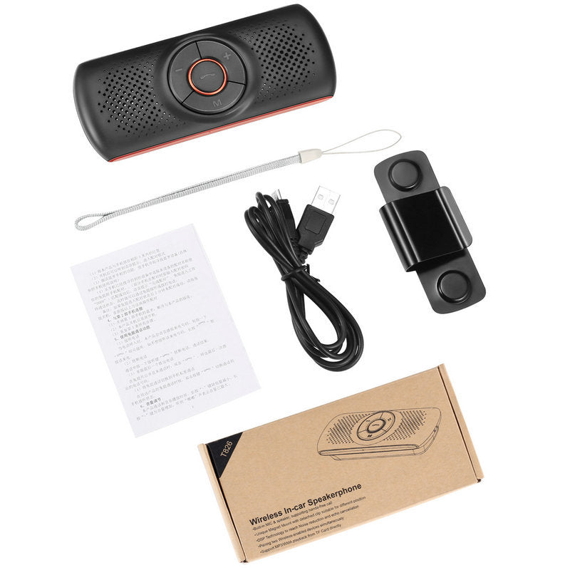 Bluetooth Speakerphone SIRI 3W Speaker Car Handsfree Kit MP3 Player TF Music play Connect 2 Phones Loudspeaker