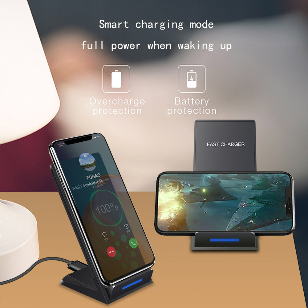 Vertical Wireless Charger Supports QI Charging, Suitable For Apple Mobile Phones