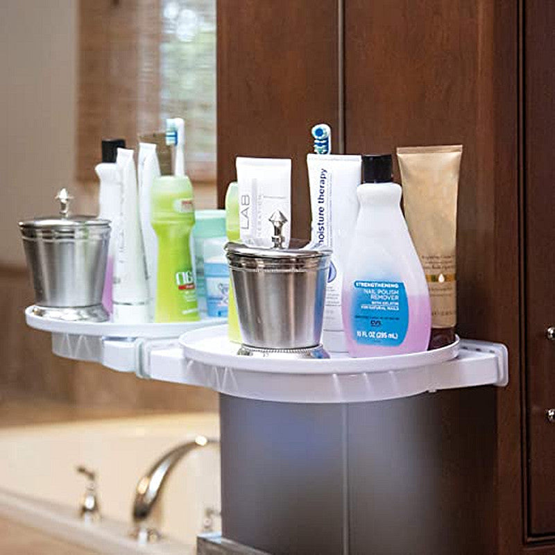 360-Degree Rotating Racks Bathroom Racks Kitchen And Bathroom Storage Racks Without Nails