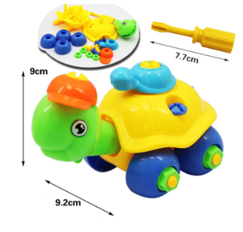 Children's Toys Detachable and Assembled Motorcycle Plastic Building Block Toys