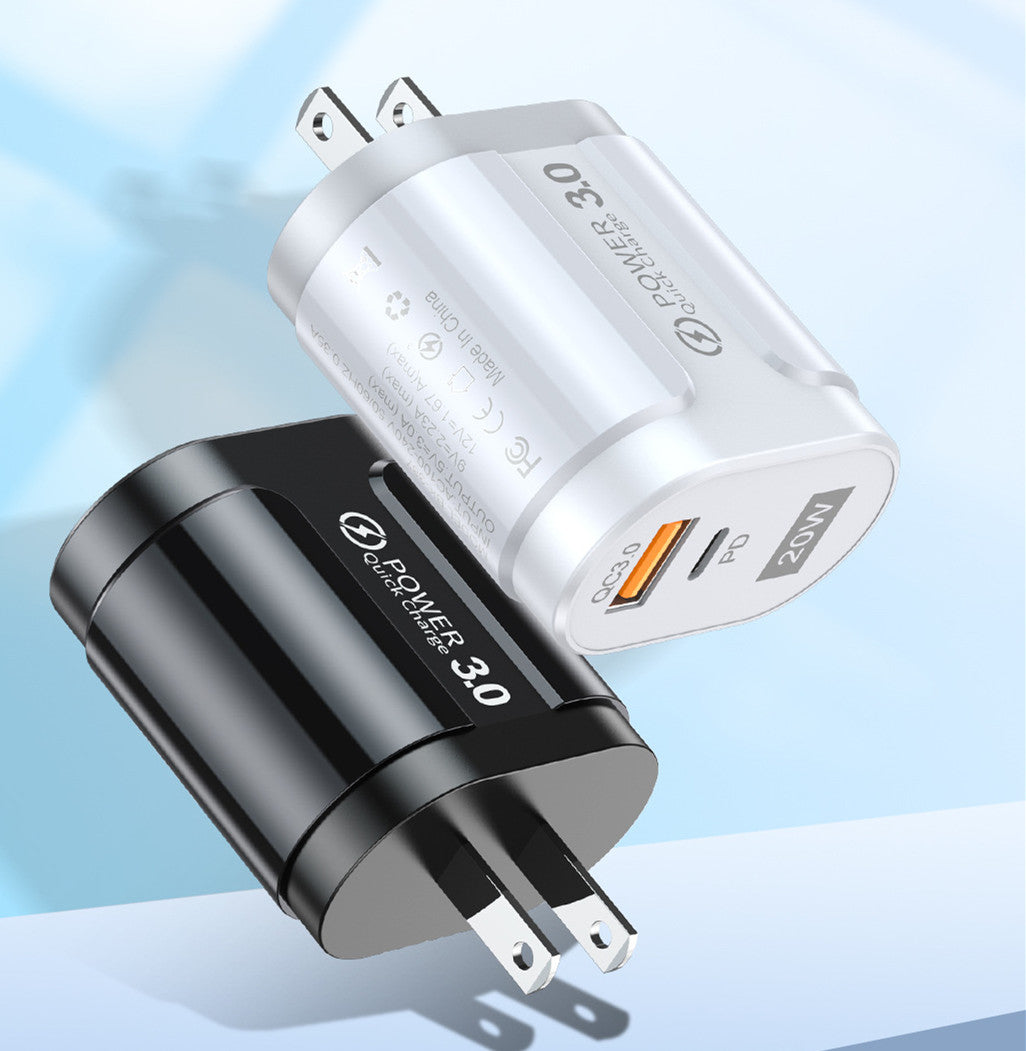 The USB Charger Is Suitable For Huawei And Xiaomi Mobile Phones, US, Europe And UK Wall Charger Plugs