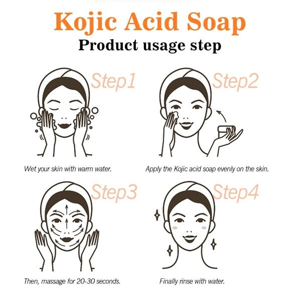 Kojic Acid Soap Skin Cleaning Facial Soap