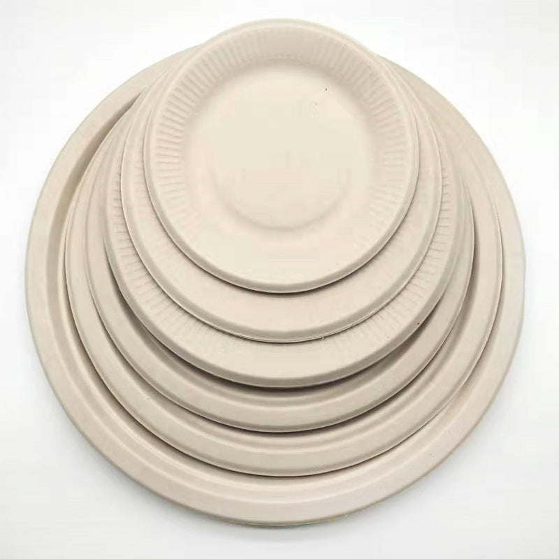 Pure pulp disposable paper plates