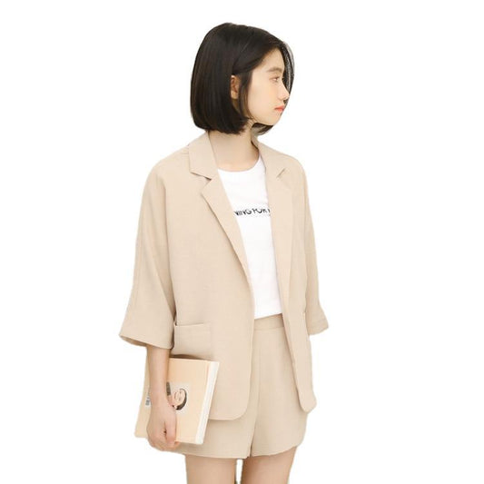 Chiffon shorts suit