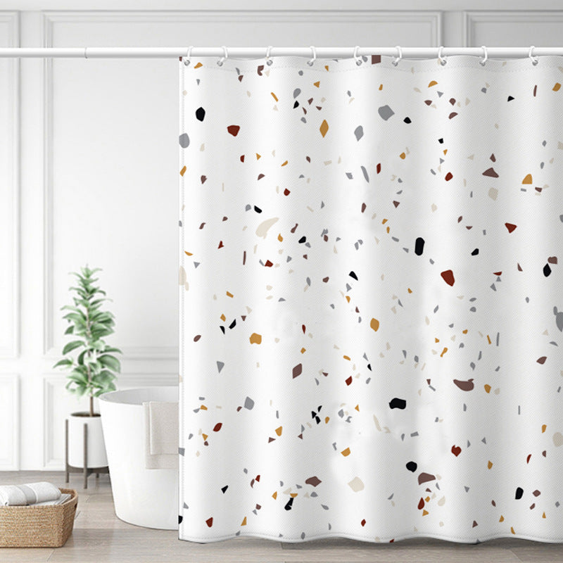 Bathroom Ins Morandi Terrazzo Shower Curtain