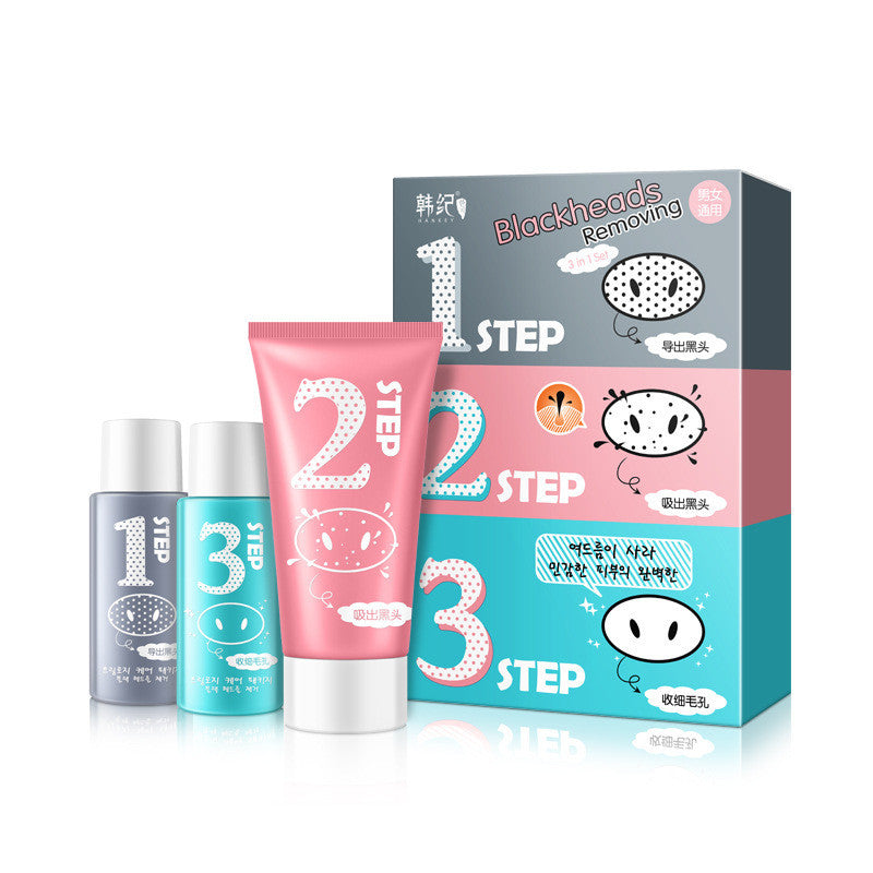 Blackhead Three-Step Curved Skin Care Set