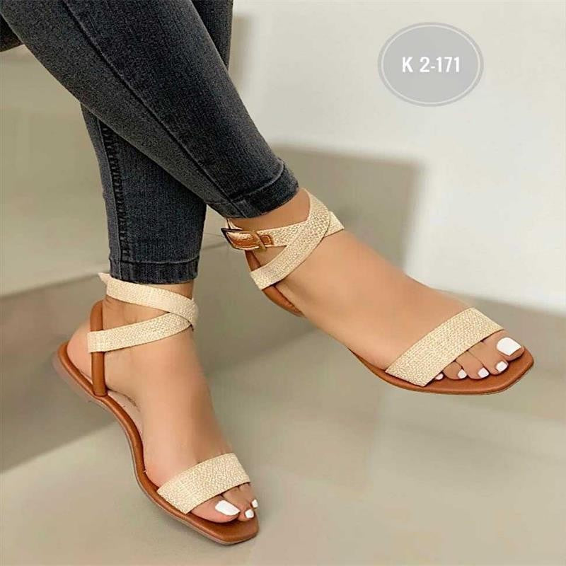 Women's Large Size Flat Bottom Casual Sandals