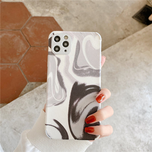 Simple Literary Black And White Oil Painting Creative Anti-fall Mobile Phone Case