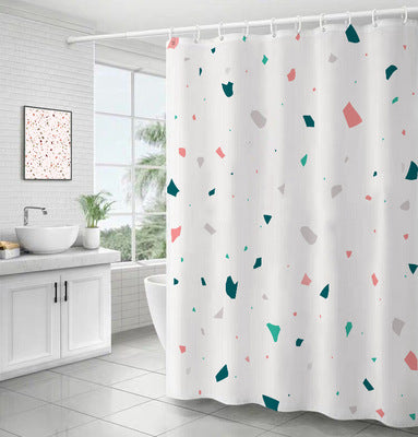 Bathroom Ins Morandi Terrazzo Shower Curtain