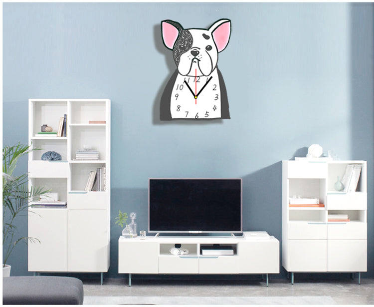 Decorate bedroom dog clock