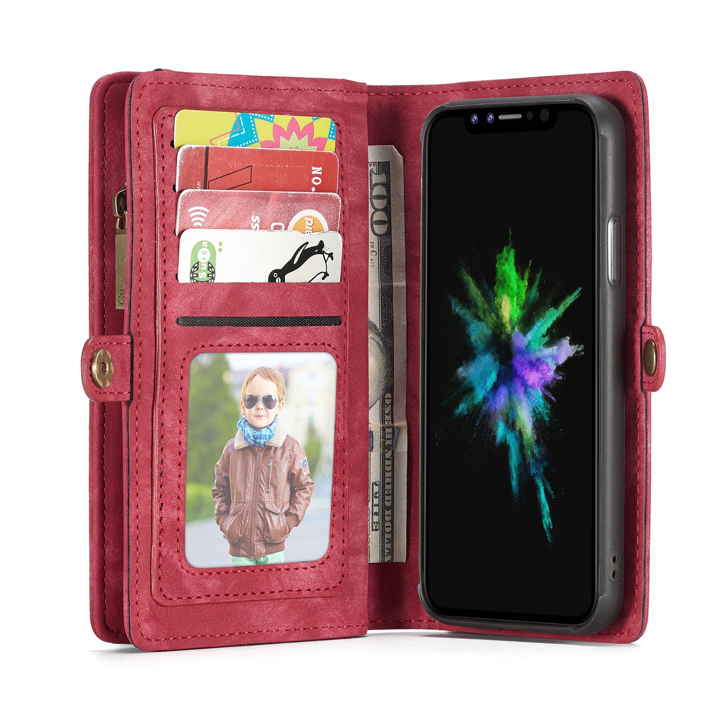 S20 Multi-function XsMax Card Flip Phone Case