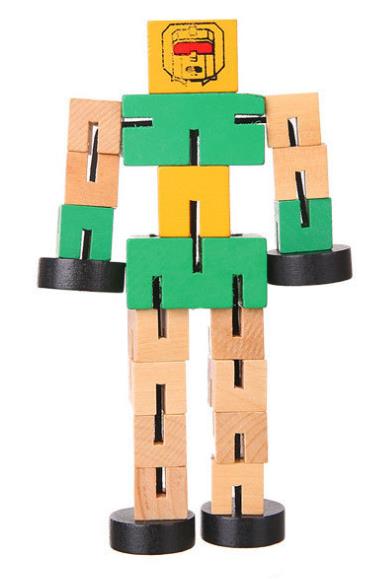 wooden robot toys