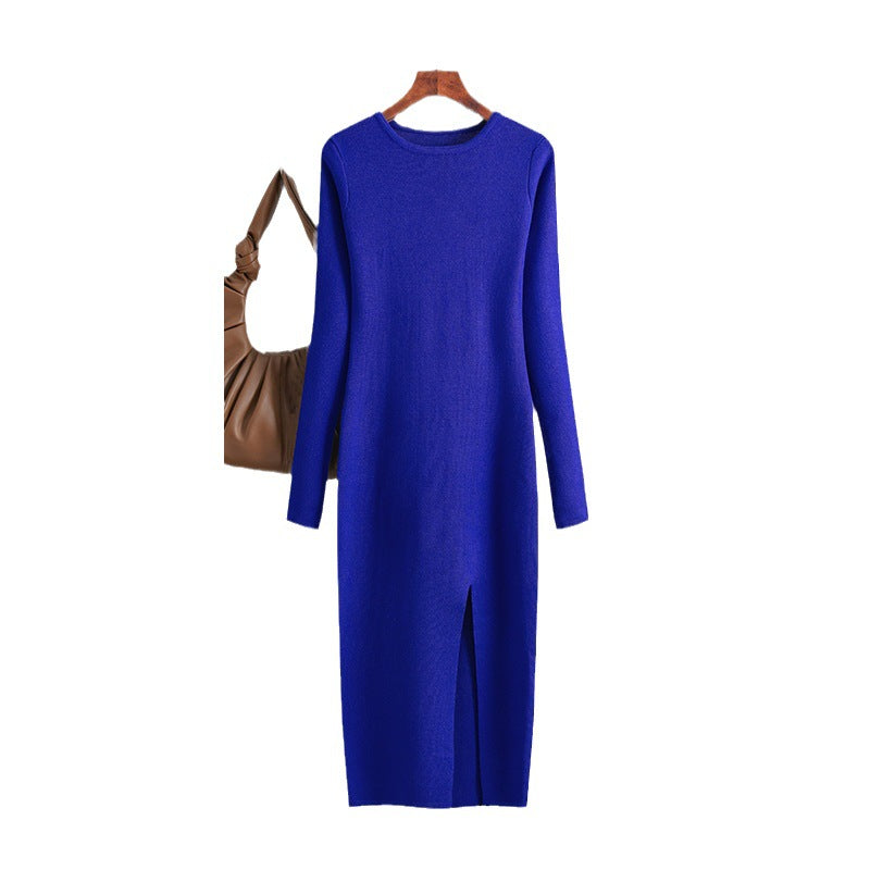 Slim Fit Inner Wear Long Sleeve Skinny Knit Dress