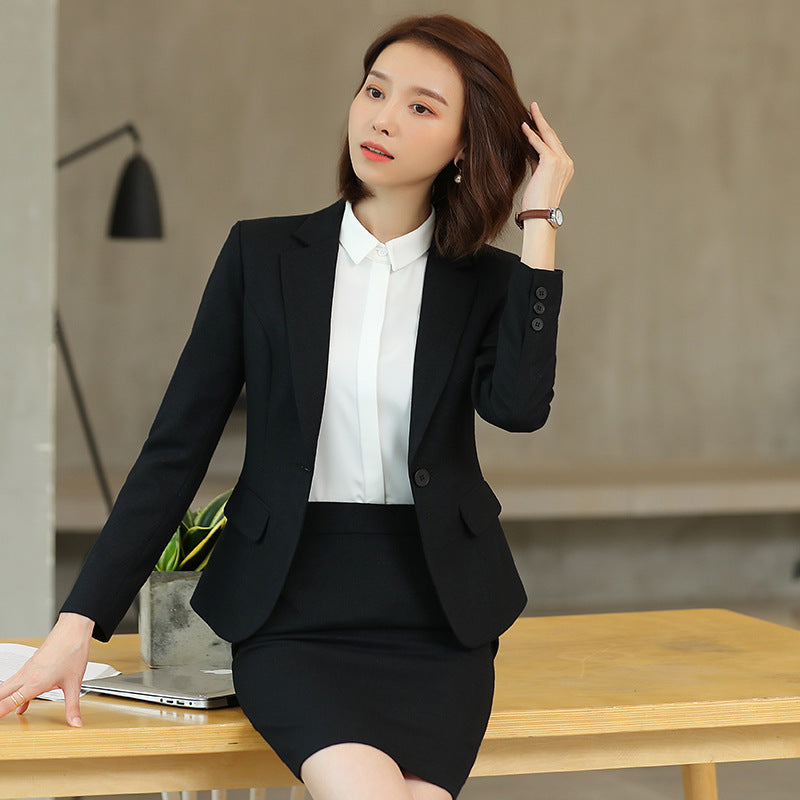 Fashion Women's Solid Color Casual Temperament Professional Suit