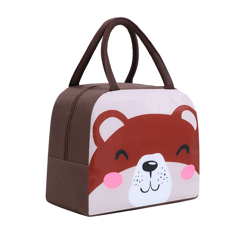 Student Lunch Box Cartoon Lunch Bag Oxford Cloth Thick Aluminum