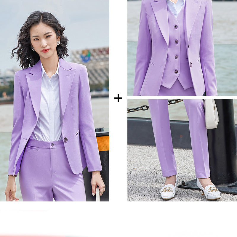 Fashion Lady Simple Little Man Blazer Suit