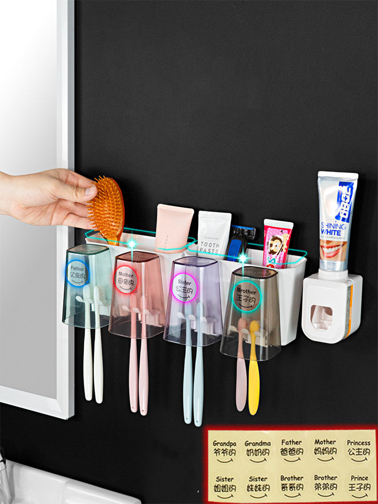 Creative Bathroom Toothbrush Rack