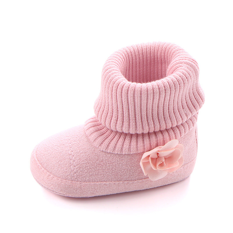 New Products Of Spring And Autumn, Three Women Baby Boots, Wholesale Screw Sleeve Socks, Mouth Shoes, Baby Toddler Shoes 0757