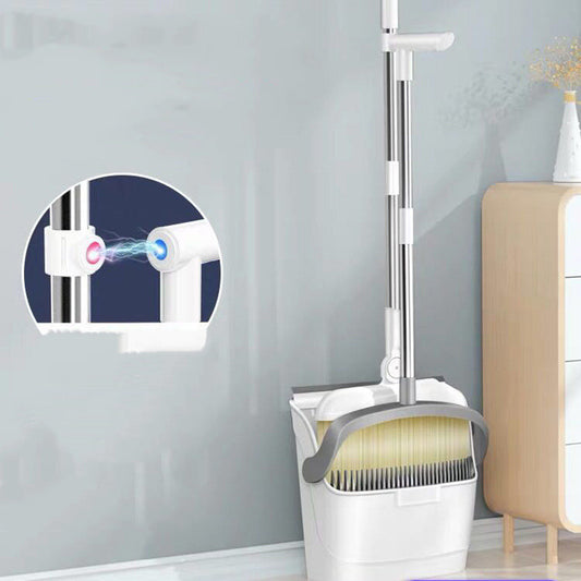 Magnetic broom and dustpan set