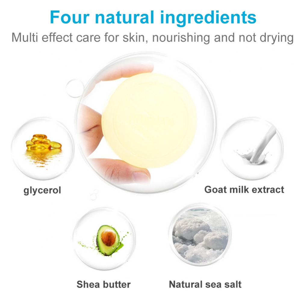 Goat Milk Sea Salt Soap Soap Mite Removal Soap Men's And Women's Sulfur Whole Body Facial Soap