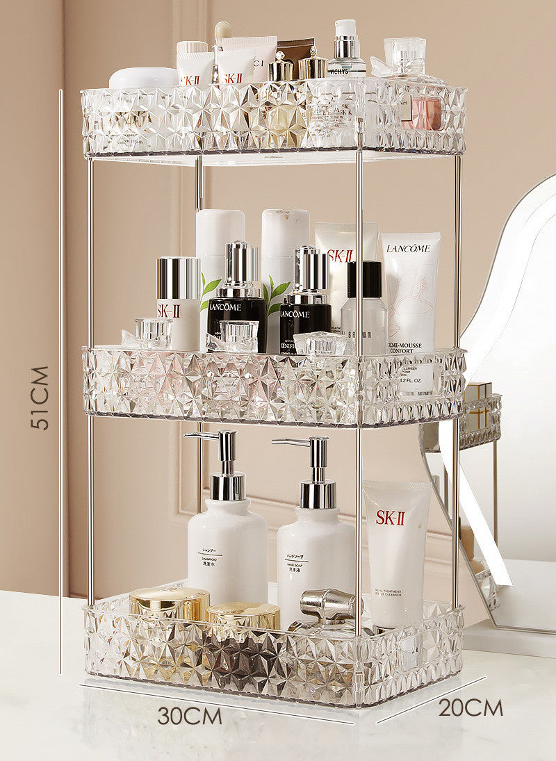 Light Luxury Bathroom Floor Trolley Mobile Toilet Gap Toilet Bathroom Cosmetics Storage Rack