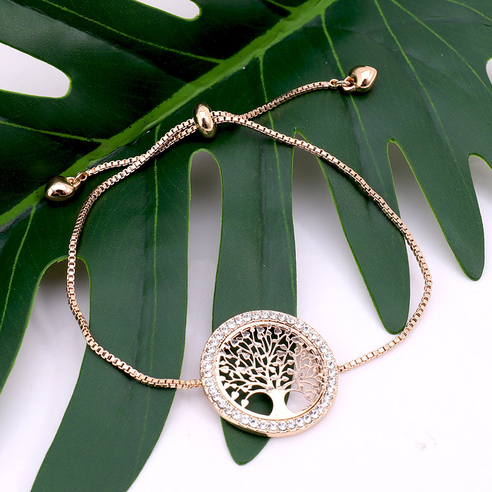 New Gold Metal Creativity Lucky Tree Bracelet