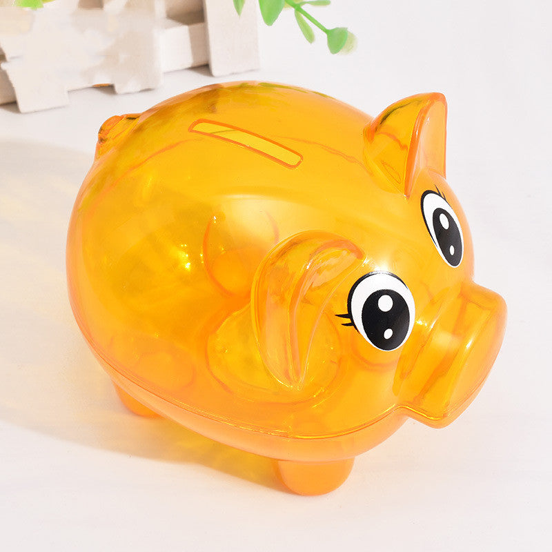 Creative Children's Gifts Plastic Piggy Display Transparent