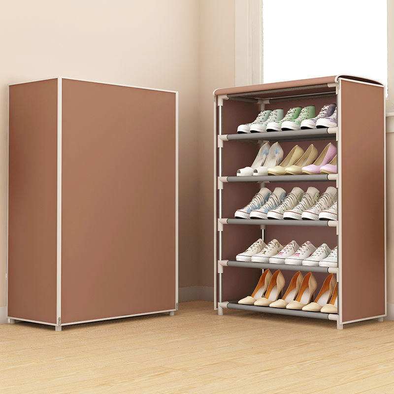 Cloth Shoe Cabinet Student Dormitory Bedroom Storage Shoe Rack Door Multi-layer Assembly Simple