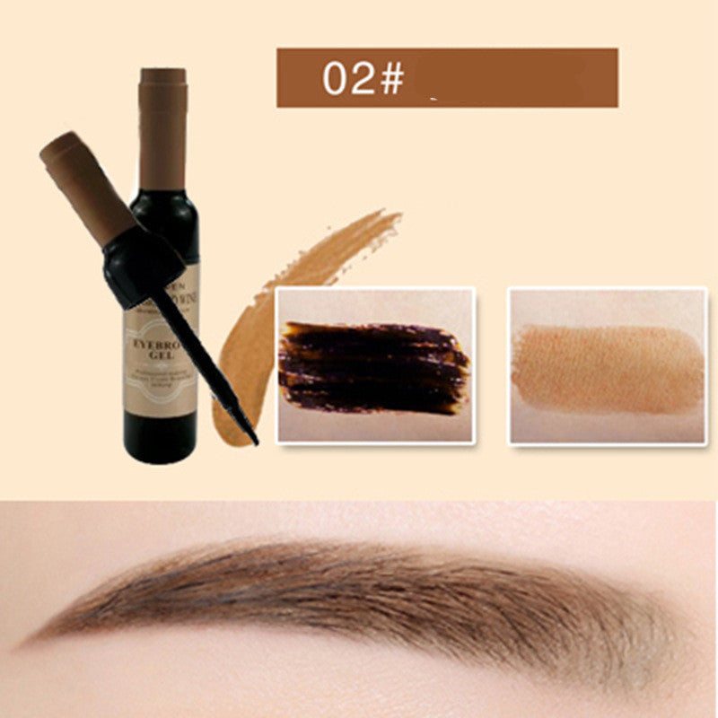 Red Wine Bottle Tearing Eyebrow Cream Lasting