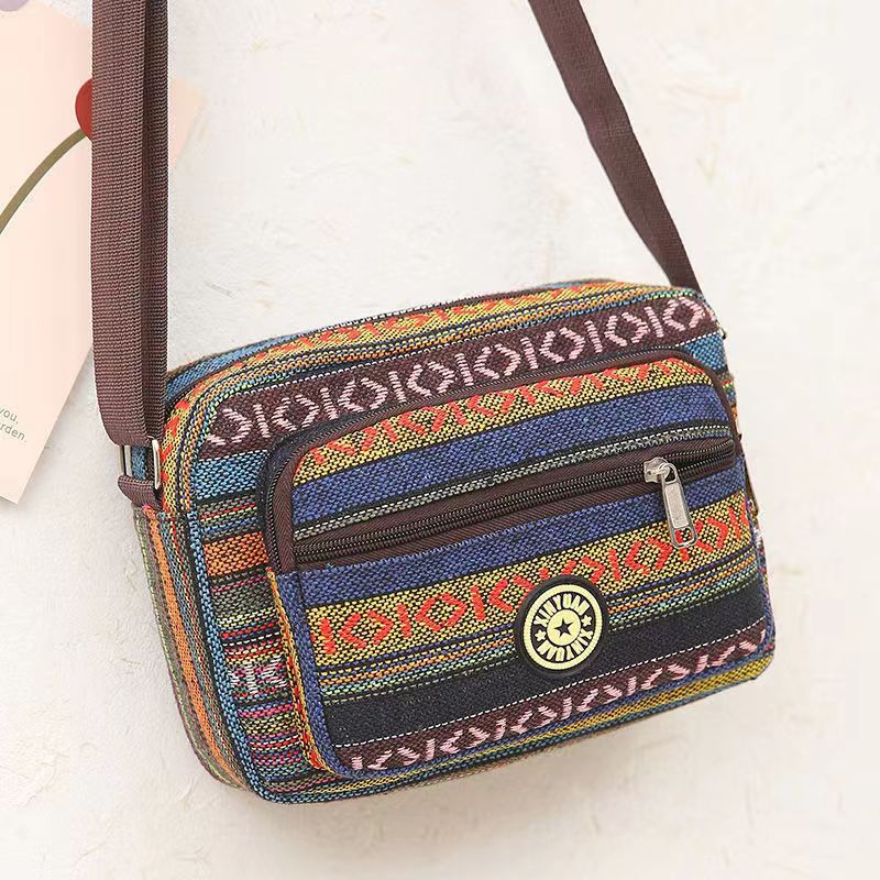 Ethnic Style Multi-layer Large Capacity Shoulder Bag