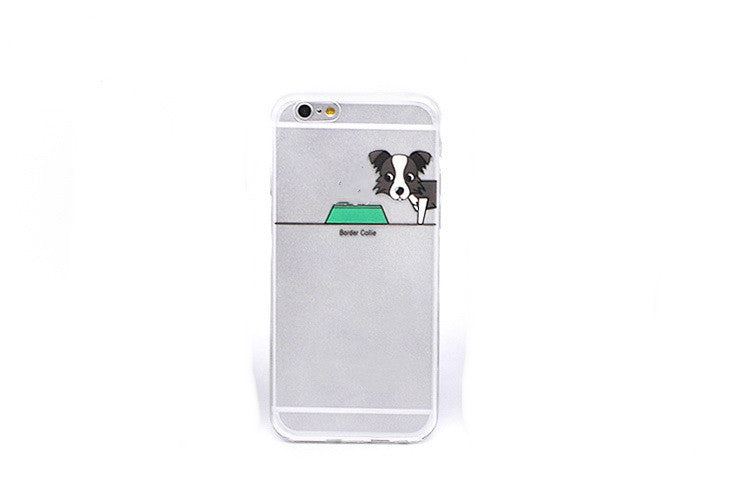 Fashion Dog Schnauzer Mobile Phone Case Transparent