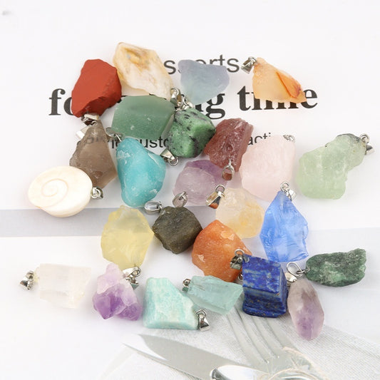 Natural Rainbow Color Crystal Stone Pendant