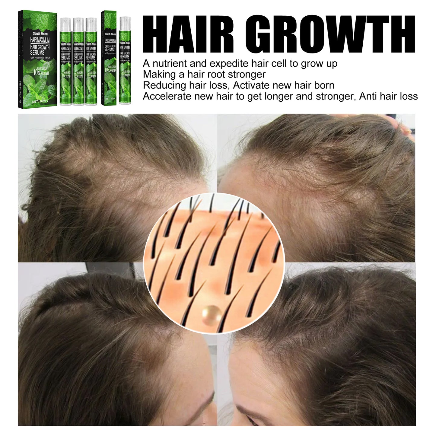 Mint Nutrition Nourishing Hair Growth Spray