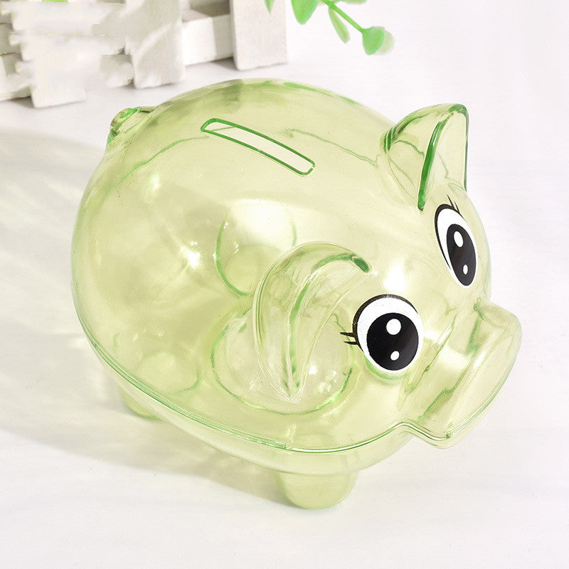 Creative Children's Gifts Plastic Piggy Display Transparent