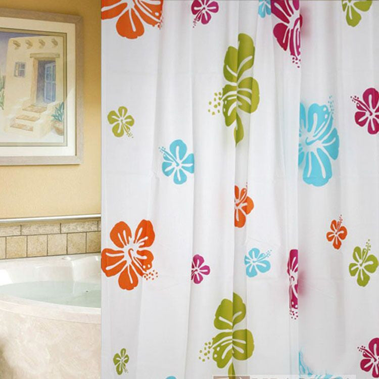 Simple Bathroom Waterproof Partition Shower Curtain