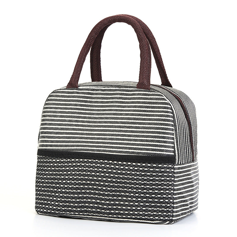 New Classic Striped Lunch Box