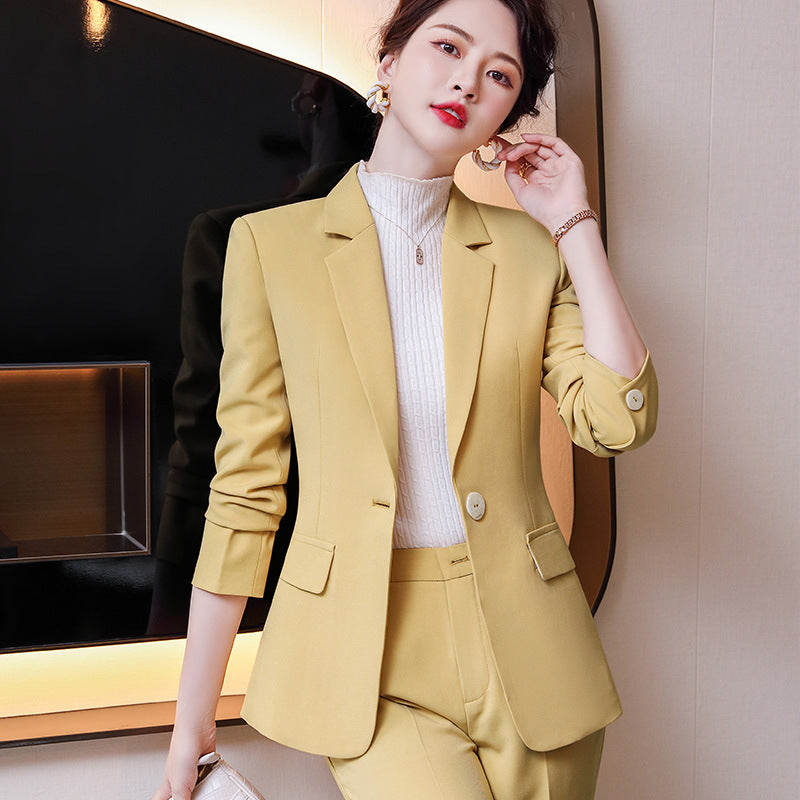 Slim Business Long Sleeve Suit Jacket