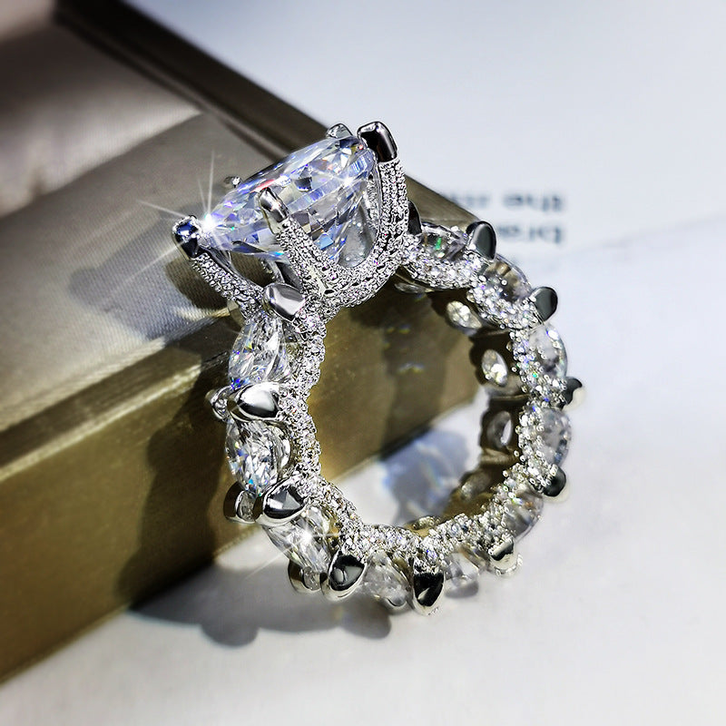 European And American Popular Noble Princess Diamond Ring