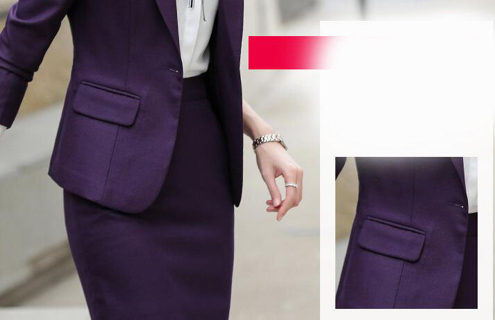 Fashion Women's Solid Color Casual Temperament Professional Suit